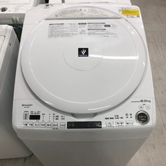 安心の1年保証付！！SHARP 縦型洗濯乾燥機　8.0kg 20...