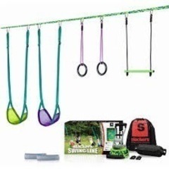 子供も大人も遊べる💕スラッカーズ　スイングライン　ブランコ　キャンプ