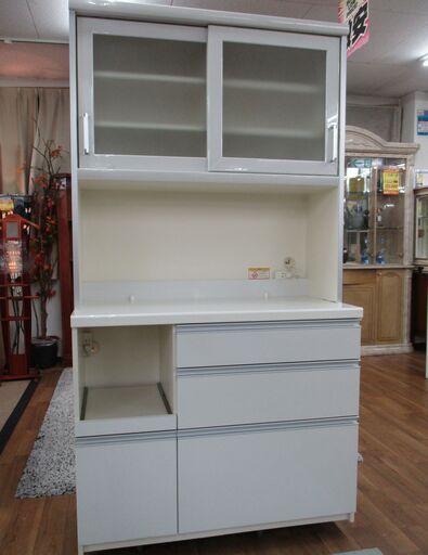 R356 PAMOUNA キッチンボード、食器棚、幅105cm Used・キレイ
