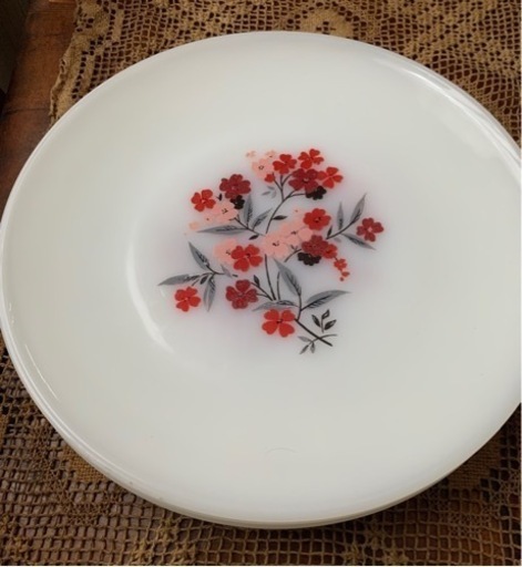 楽天市場】【中古】Fire King Pink Swirl Dinner Plate