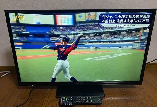 Panasonic パナソニック 液晶カラーテレビ TH-32F300 32V型 リモコン付き 2018年製　液晶テレビ 動作確認済み