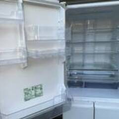 動作美品　三菱 MITSUBISHI 5ドア ノンフロン冷凍冷蔵庫 455L ガラストップ　スマート大容量 MR-B46CL-W 2018年製 