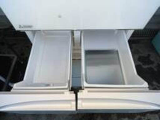 動作美品 三菱 MITSUBISHI 5ドア ノンフロン冷凍冷蔵庫 455L ガラス  