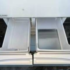 動作美品　三菱 MITSUBISHI 5ドア ノンフロン冷凍冷蔵庫 455L ガラストップ　スマート大容量 MR-B46CL-W 2018年製 