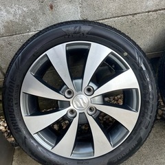 【売却済】ワゴンRスティングレー　純正　アルミ　15インチ サマータイヤ付き（1年落）
