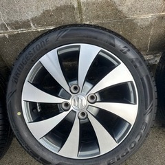 【売却済】ワゴンRスティングレー　純正　アルミ　15インチ サマータイヤ付き（1年落）