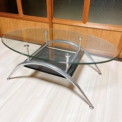 ガラステーブル リビングテーブル