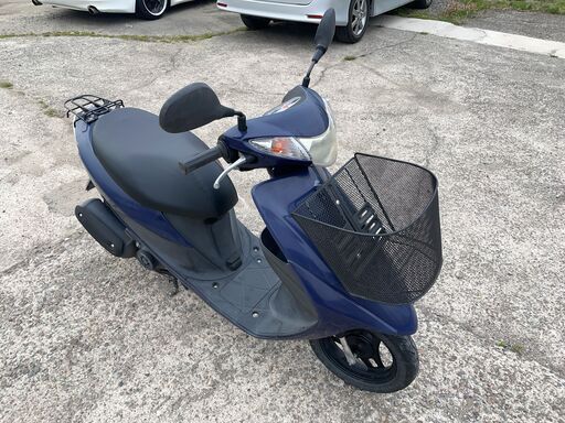 スズキ 原付 アドレスV50 CA44A UZ50XL2 スクーター 50cc 便利なカゴ付き インジェクション車 Fi 4スト 実働 機関良好 紺色 青系 鳥取 陸送可 販売証明可