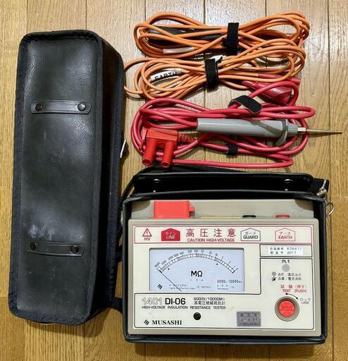 測定器 メガ ムサシ 高圧絶縁抵抗計 6,000v