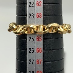 売り切れました。K18 18金　アンカーチェーン　リング　1.7g 約24号