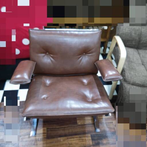 モビリア ラウンジチェア ジョーカー エアボーン インターナショナル ブラウンアンティーク　チェア イス レザー