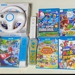 WiiU ソフトマリオカート8 ハンドル3個セットスプラトゥーン...