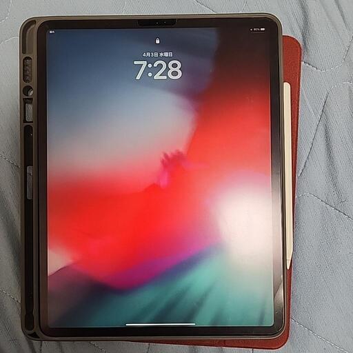iPad pro 12.9インチ 第3世代 64GB スペースグレー WiFi＋Cellular(ドコモ) Apple Pencil付き