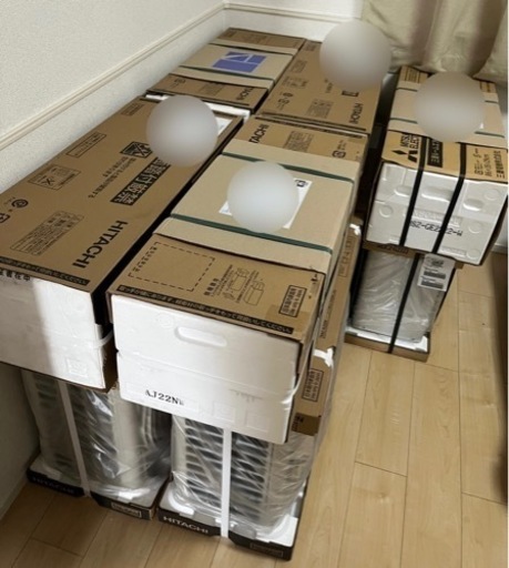 《保証付き》新品エアコン　標準据付工事込み　家電 季節、空調家電 エアコン
