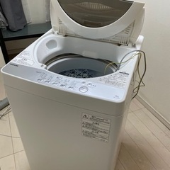 【ネット決済】【中古】東芝　全自動洗濯機　AW-5G6(W)　5kg　