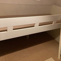 【値下げ】組み立て式ベッド　収納スペース付き