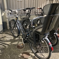 HYDEE Ⅱ電動自転車 純正チャイルドシート付