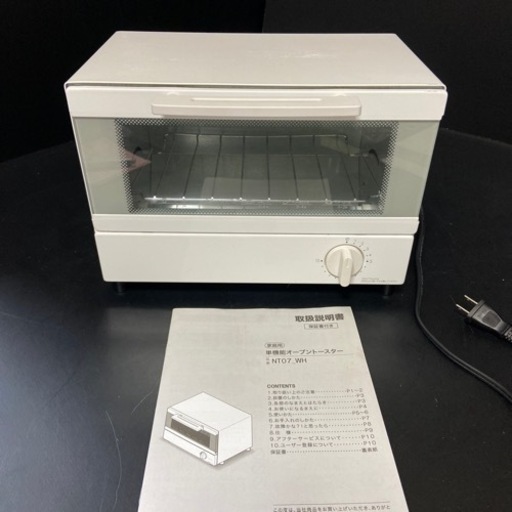 家電 単機能オーブントースター　NT07_WH 2019年製ニトリ　通電確認済　現状品