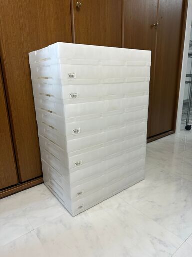 【10点セット】アイリスオーヤマ ハード折りたたみコンテナ 50L HDOC-50L クリア