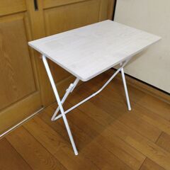折りたたみテーブル(7070 ホワイトウォッシュ FT2)　幅7...