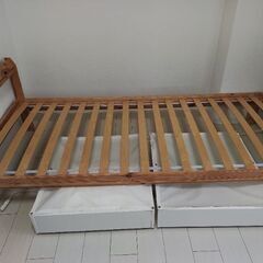 IKEA シングルベッド(収納付き)
