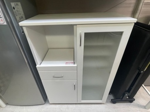 【リサイクルサービス八光】幅80㎝　ニトリ　レンジボード (コパン T 80MRB WH)