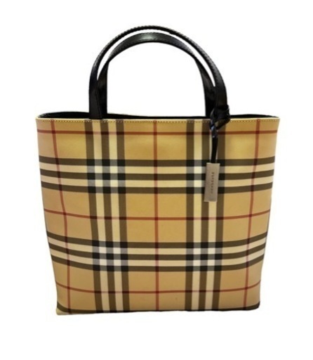 BURBERRY バーバリー ノバチェック レザー ハンドバッグ