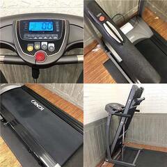 ss6252　イグニオ 電動ランニングマシン IG-トレッドミル-R16 黒 取扱説明書付き マット付き IGNIO ルームランナー ブラック 折り畳み収納 ウォーキング フィットネス マシーン 室内 家庭用 中古電動ランニングマシン