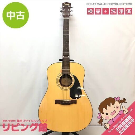 ss6256　フェンダー アコースティックギター CD-60NAT Fender アコギ ナチュラル 弦楽器 木製 6弦 楽器 中古フェンダーギター