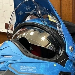 ウインズ WINS オフロードヘルメット X-ROAD COMBAT Ｄ10 サマルカンドブルー XLサイズ 新品未使用