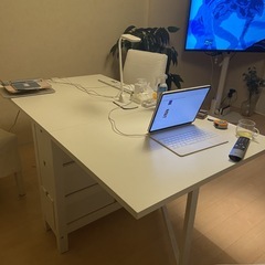 IKEA 4人用ダイニングテーブル折り畳み式（NORDENゲート...