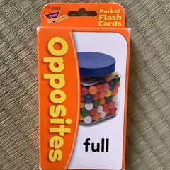 Opposites pocket flash cards