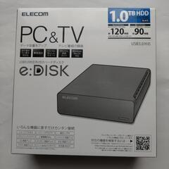 新品 エレコム テレビ & PC 1TB HDD