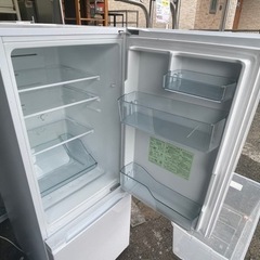 【リサイクルサービス八光】2019年製　日立 HITACHI RL-154KA W [冷蔵庫 （154L・右開き） 2ドア アイボリーホワイト]