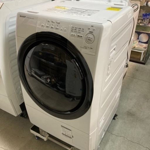 送料無料・設置無料有りSHARP ドラム式洗濯機 7kg ES-S7G 2021年製