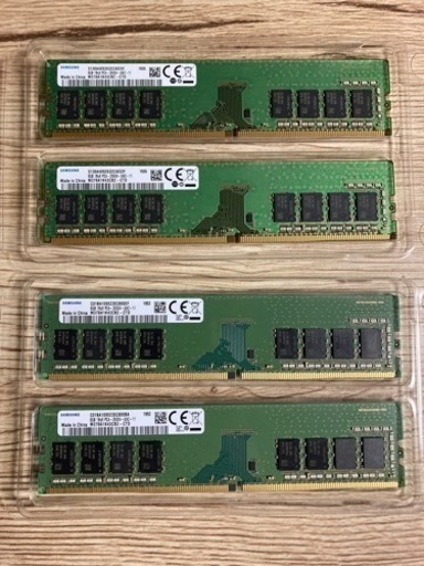 【値下】PCメモリ Samsung DDR4-2666 8GB × 4