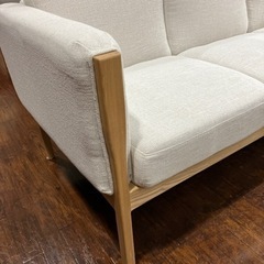 4/8値下げしました！?️極美品?️Weddy 3人掛けソファ 天然