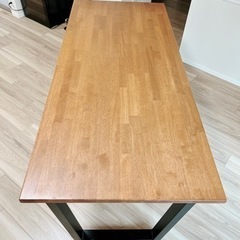 美品！超特価】 ダイニングテーブル 木目調 黒足