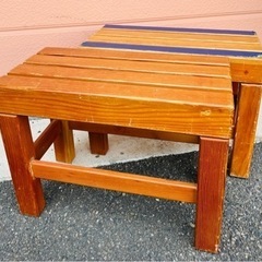 無料！【4個】木製ベンチ　イス　縁台　踏み台　DIY