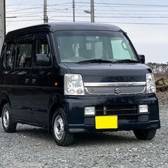 【車検あり】H19/エブリィワゴン/ハイルーフ/4WDターボ/両...