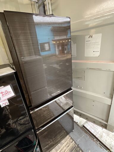 【値下げ本日19日まで】MITSUBISHI　冷凍冷蔵庫　330L　2017年製　自動製氷　ドアアラーム　MR-CX33A-BR1