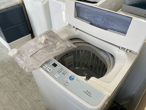 洗濯機の分解クリーニング行っています！配送設置込み　アクア6.0K洗濯機　2018年製　分解クリーニング済み！！