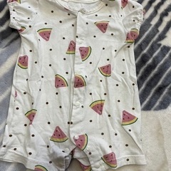 【ネット決済・配送可】子供用品 ベビー用品 ベビー服 スイカ柄