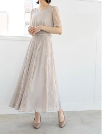 かなり美品】RANDA ワンレース×サテンオケージョンワンピース 結婚式 