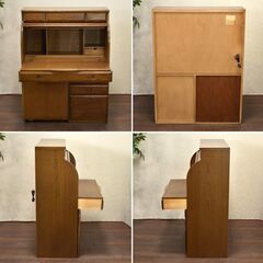 ヤ取終了10/7】≪zyt1413ジ≫ 中屋家具 ライティングビューロー 幅89cm