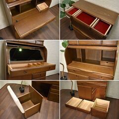 ヤ取終了10/7】≪zyt1413ジ≫ 中屋家具 ライティングビューロー 幅89cm