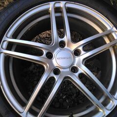 18ｲﾝﾁ ｱﾙﾐﾎｲｰﾙプロドライブGC-5K 18×8J 42 pcd120 ミシュランx-ice snow 245/45R18 2020年 