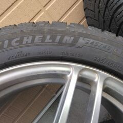 18ｲﾝﾁ ｱﾙﾐﾎｲｰﾙプロドライブGC-5K 18×8J 42 pcd120 ミシュランx-ice snow 245/45R18 2020年 
