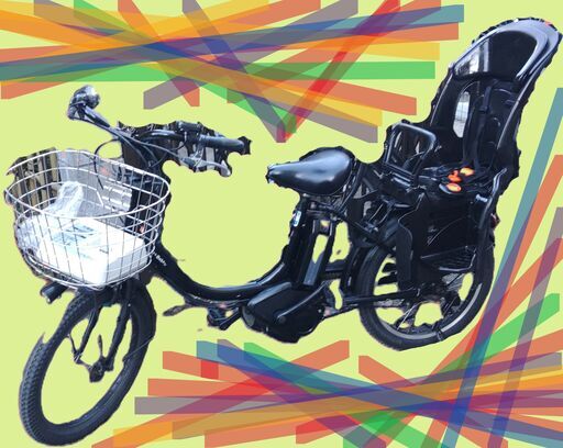ｄ03２０インチ、チャイルドシート、２人乗り、３人乗り、１人乗り電動自転車  土日もお子様と土足のまま、いろいろなタイプの電動自転車のご試乗可能です。  バカ良心的な電動自転車屋　安心の無料保証；点検サービス付き  後ろチャイルドシートをかごに変更して、１人乗りにもできます。  電動自転車・リサイクル専門店　　ご試乗をしてから、ご購入できます。  バッテリーは新品の９０％以上の性能です。  １回の充電で３０Ｋｍ以上走行可能でコンディション良好です。  電動自転車、在