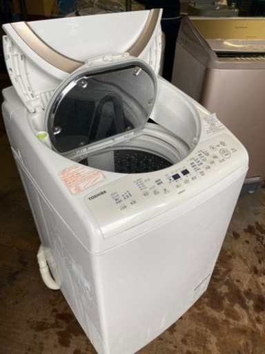 福岡市内配送設置無料 2018年式 AW-9V6-N 縦型洗濯乾燥機 ZABOON